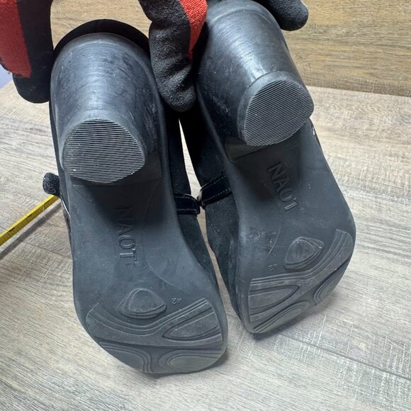 Noat Flare Black Velvet Cap Toe Mary Jane Shoes Women's Size EU 42 - Picture 5 of 7